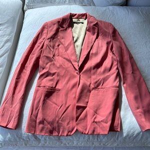 Eli tahari rose blazer with gold silk interior size 6